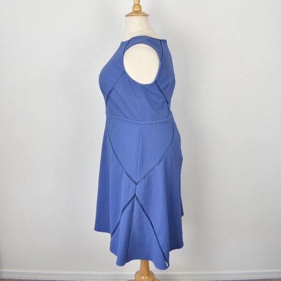 Adrianna Papell Mesh trim Fit and Flare Dress - 16W - Picture 6 of 9